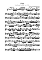 Adagio from Sonata No.1 for Solo Violin (Flute version)